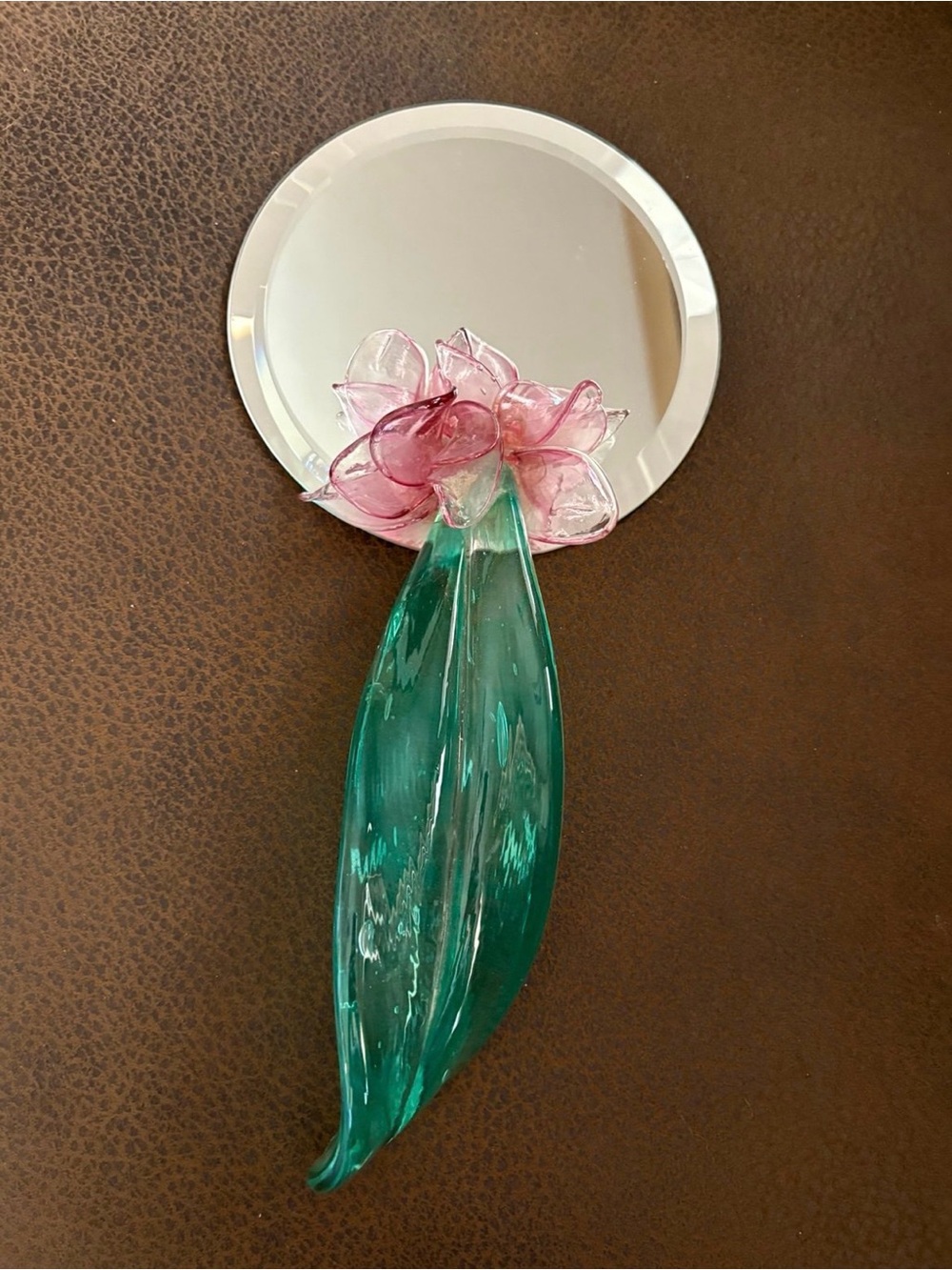 Vintage Hand Crafted Blown
Glass Mirror
